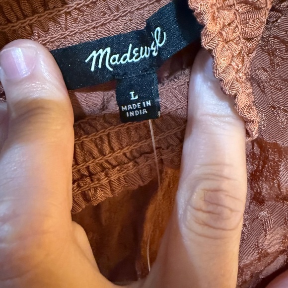 Madewell Eco friendly cheetah print jacquard shiny fabric knee length mini NWT - Picture 8 of 8